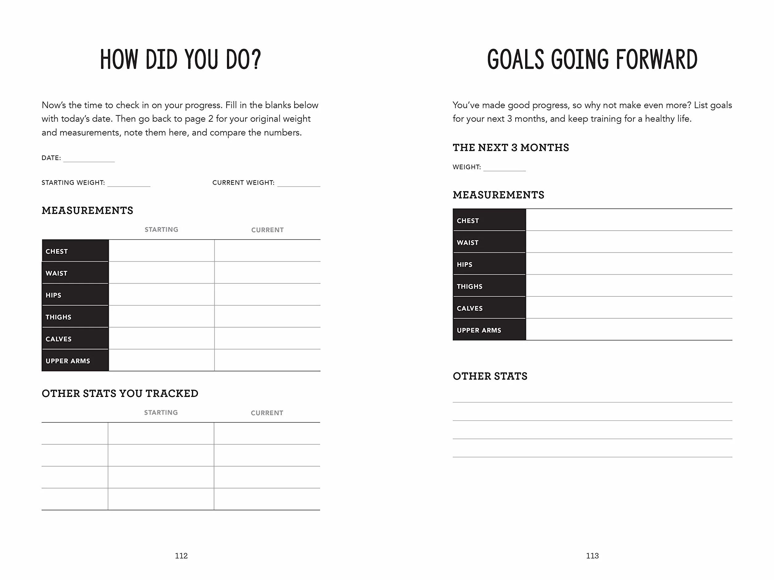 Training for a Healthy Life: A Daily Food and Fitness Journal