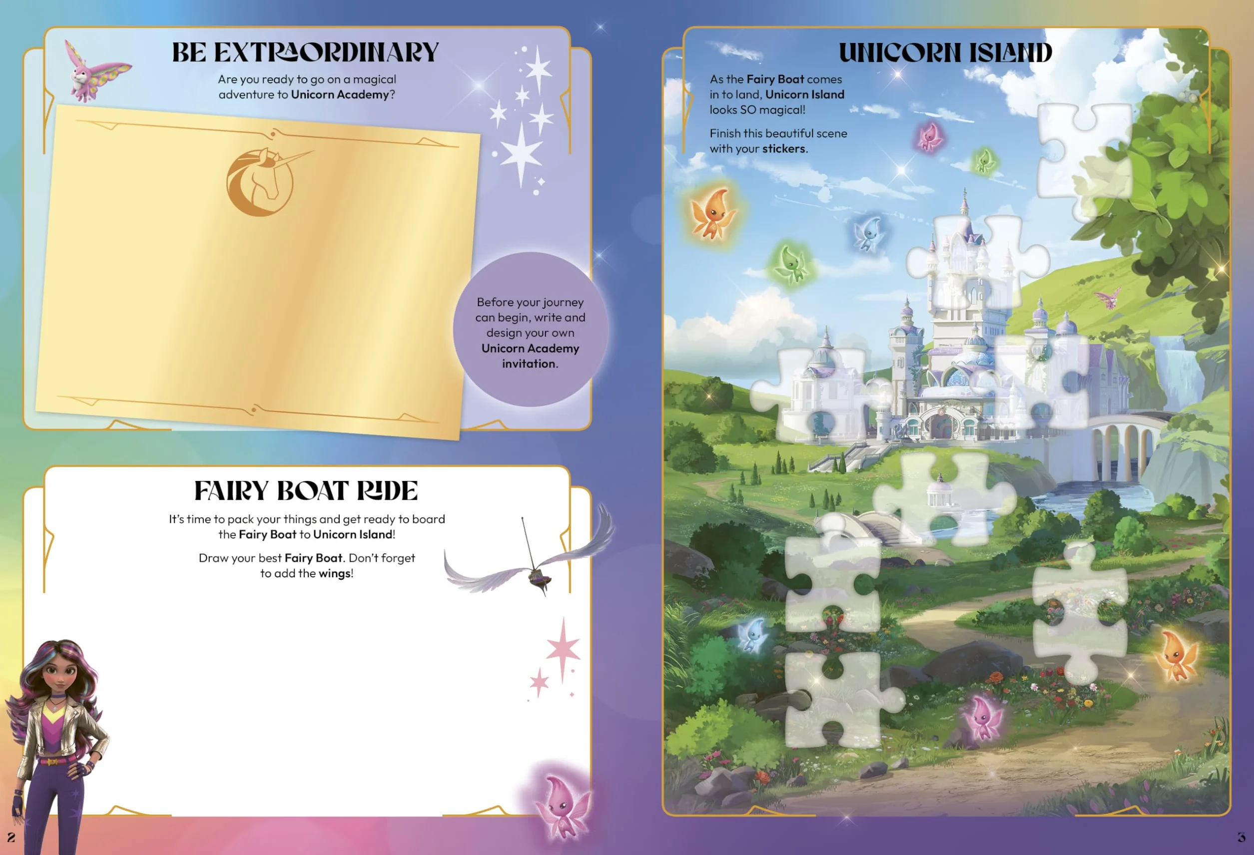 Unicorn Academy: Sticker Activity Book with over 150 Magical Stickers