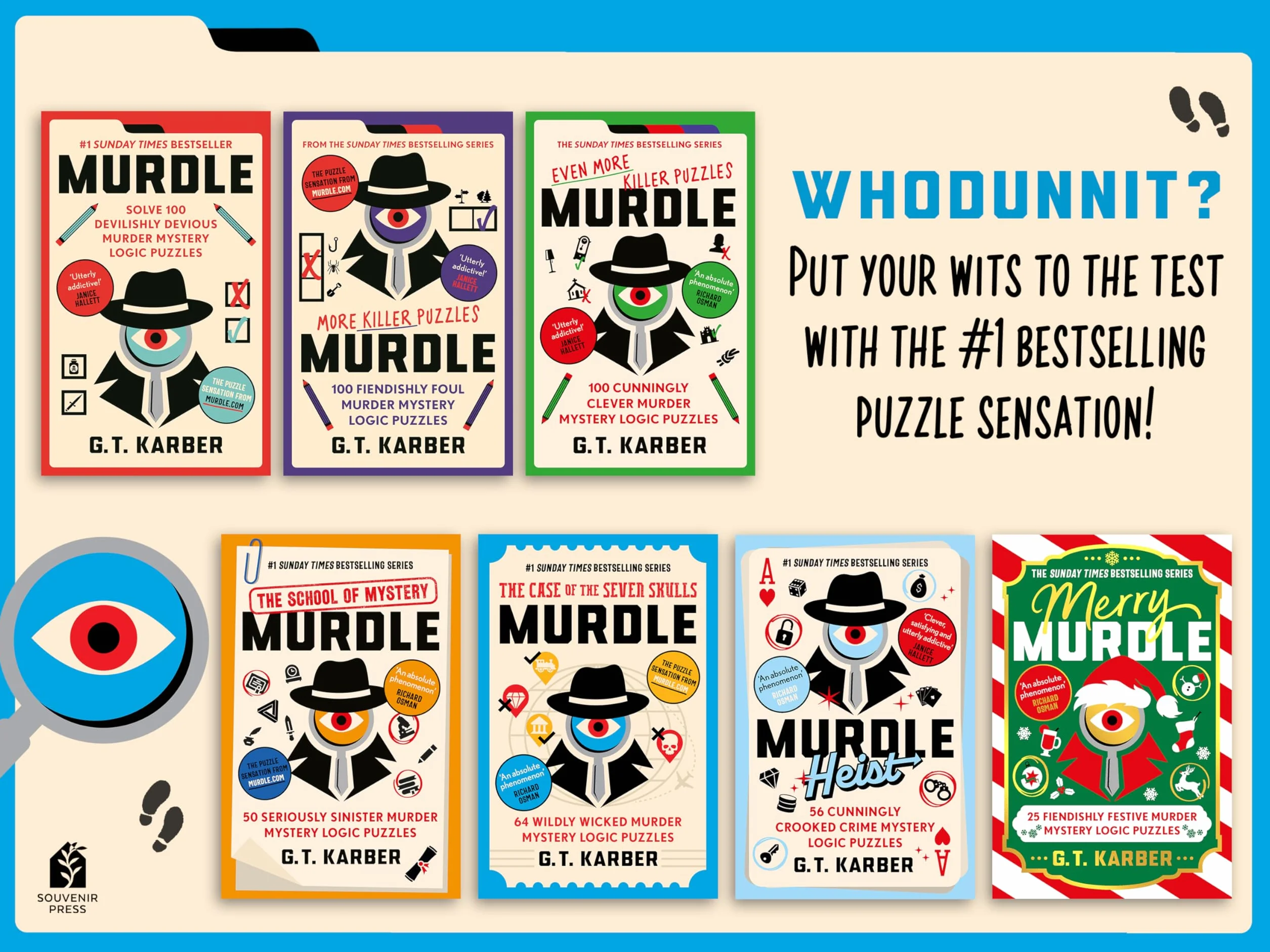 Murdle: The Case of the Seven Skulls: 64 Wildly Wicked Murder Mystery Logic Puzzles (Book 5)