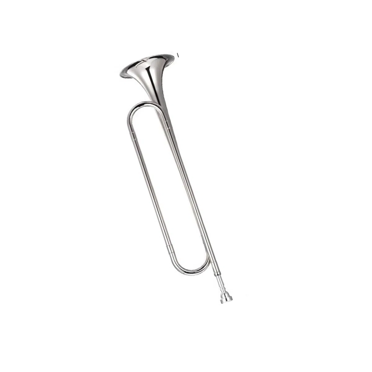 trąbka instrument Trąbka młodzieżowa w kolorze srebrnym typu B 160 ze standardowym ustnikiem i flagą rękawicy