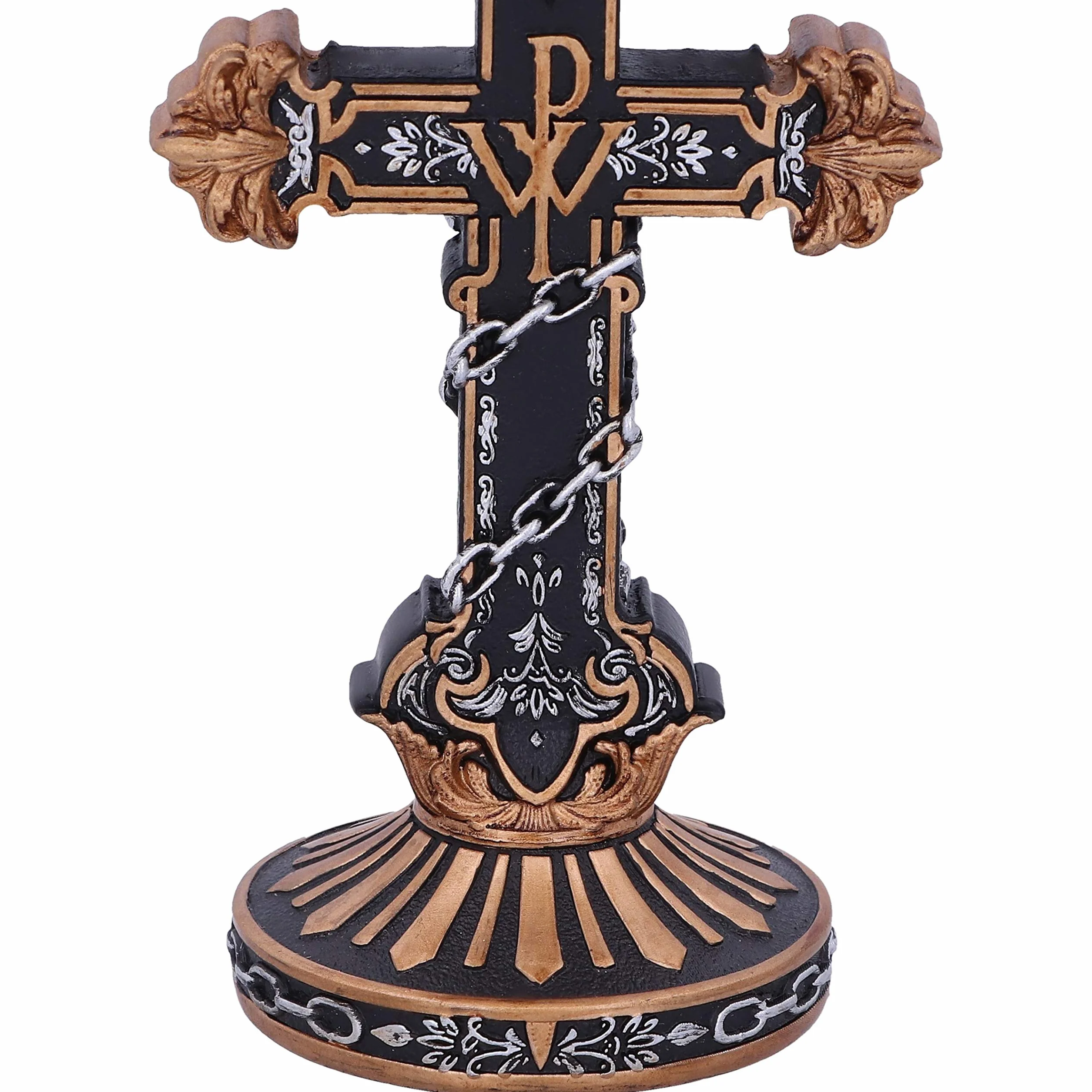 Nemesis Now Powerwolf Metal is Religion Rock Band Goblet, żywica, czarny, oficjalnie licencjonowany produkt Powerwolf, ekskluzywny design, odlewany z najlepszej żywicy, fachowo ręcznie malowany