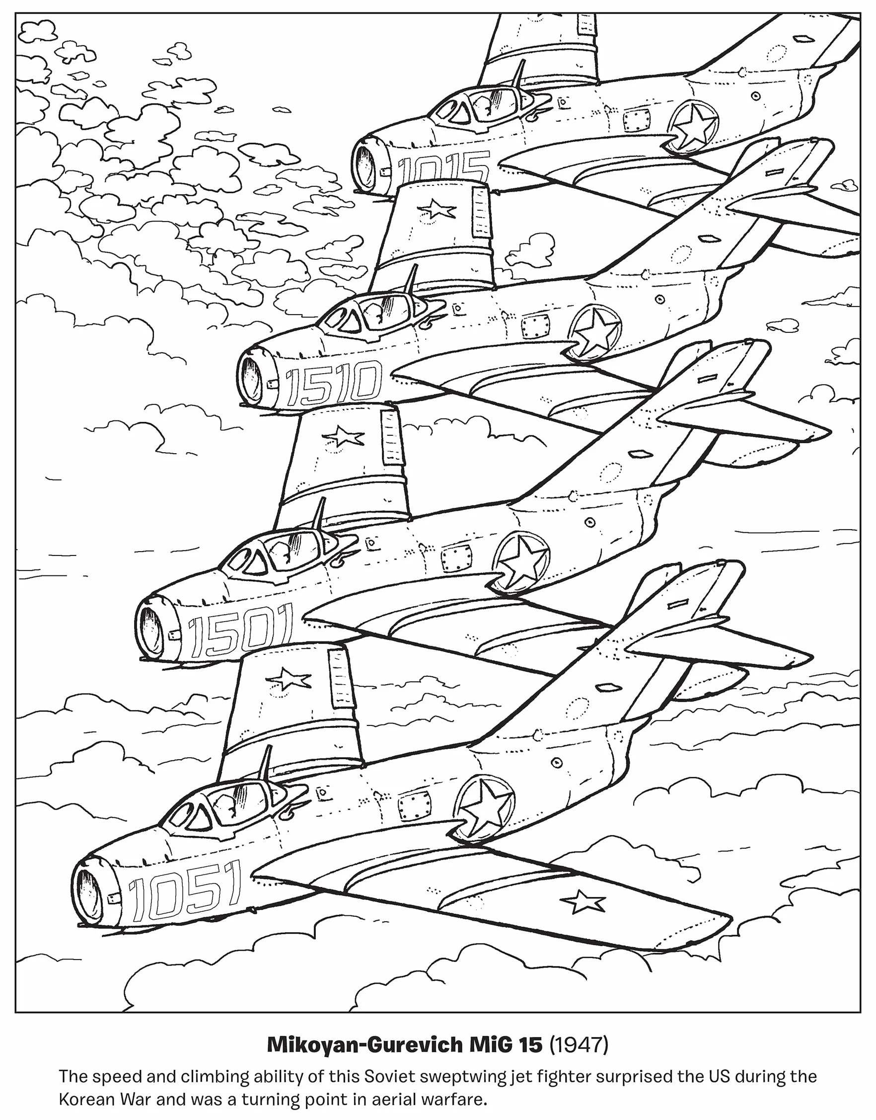 Famous Airplanes Coloring Book