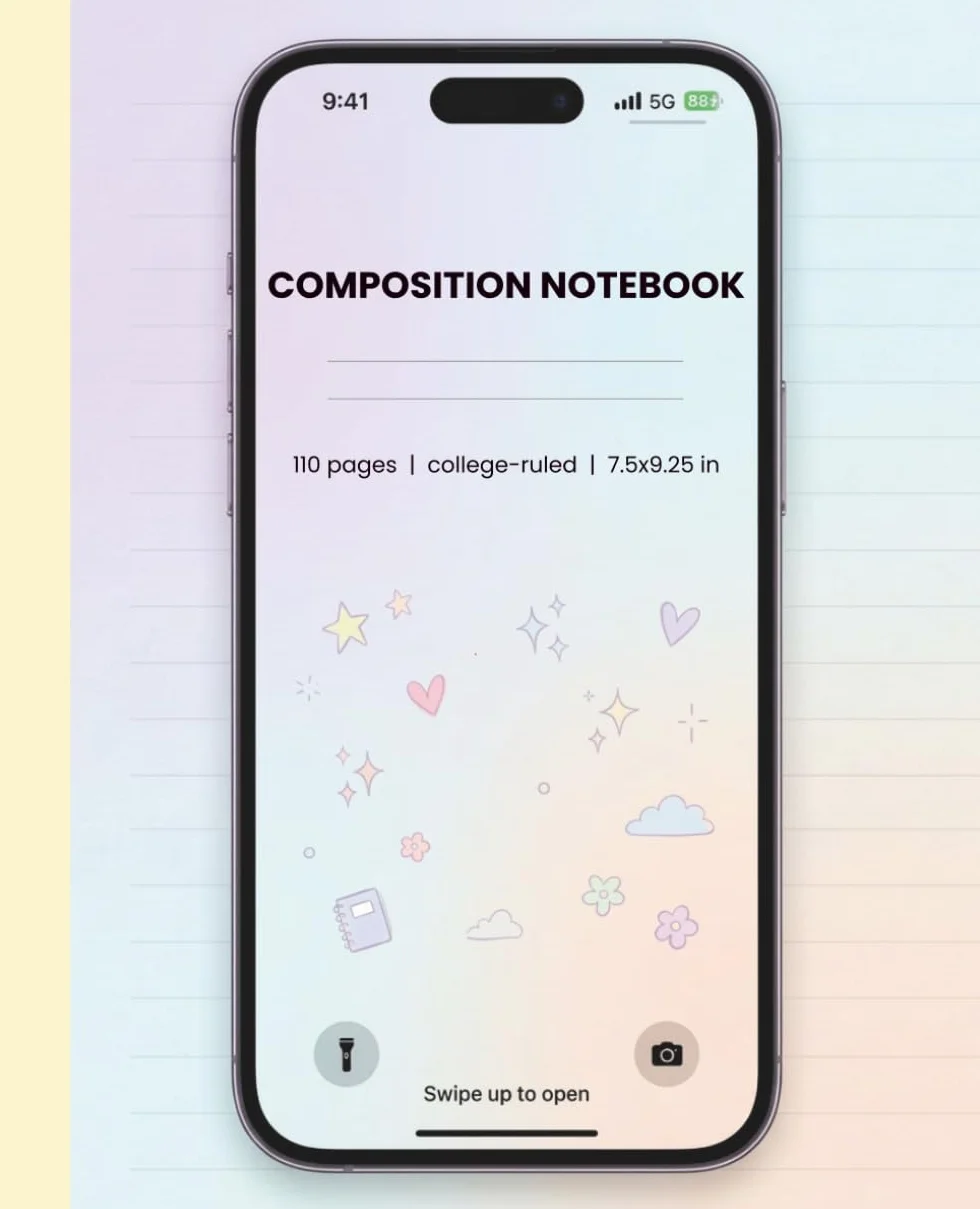 Aesthetic Pink Composition Notebook: College Ruled Journal | Minimalist Cute Design for Teen Girls and Women | School, Work, and Everyday Writing