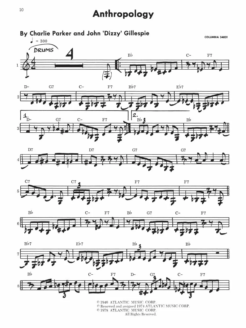 Charlie parker omnibook - flute, oboe, violin or c-melody instruments