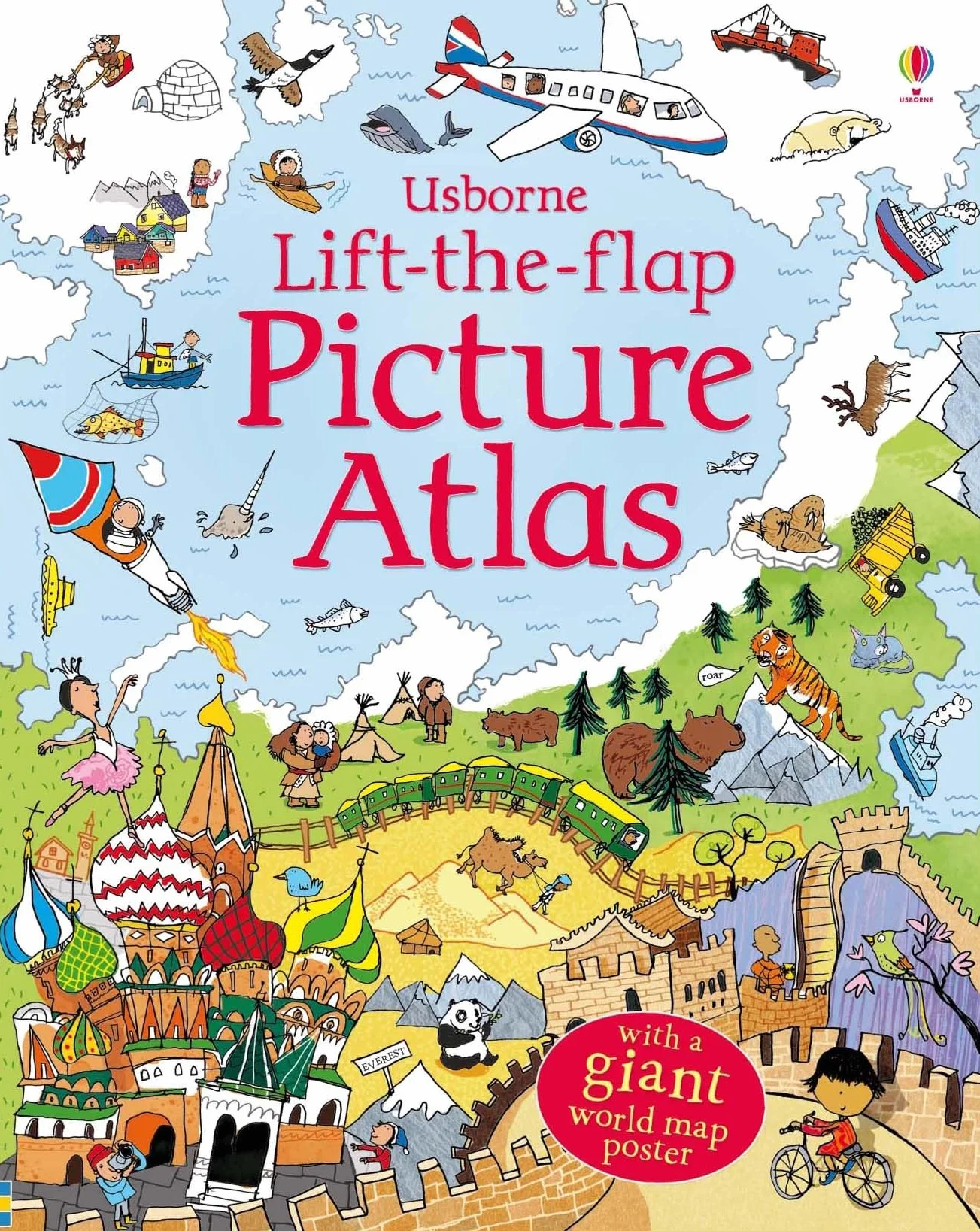 Lift the Flap Atlas: 1 (See Inside): with a giant world map poster