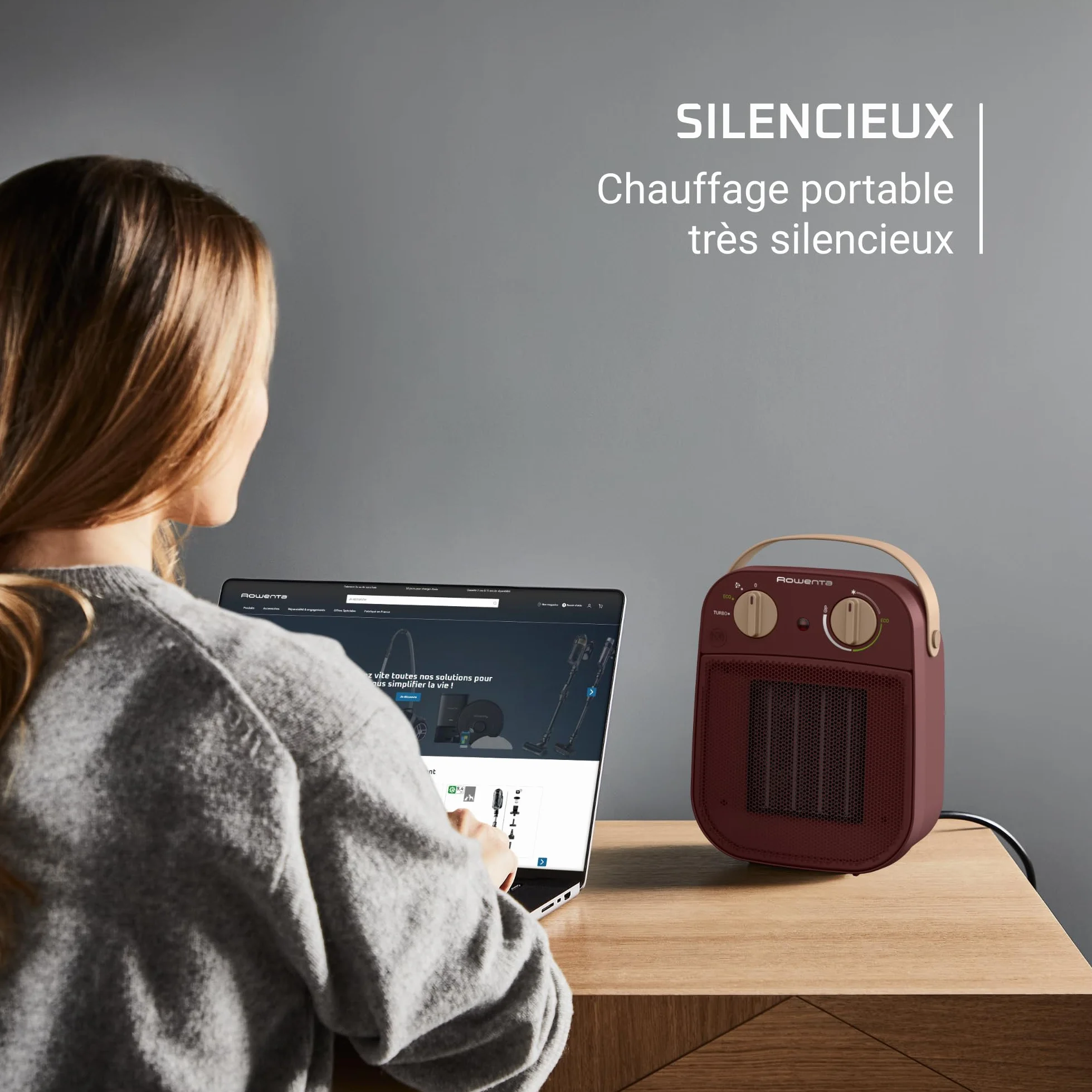 Rowenta My Nomad Heater SO8231F0, grzejnik, cichy, tryb ekologiczny