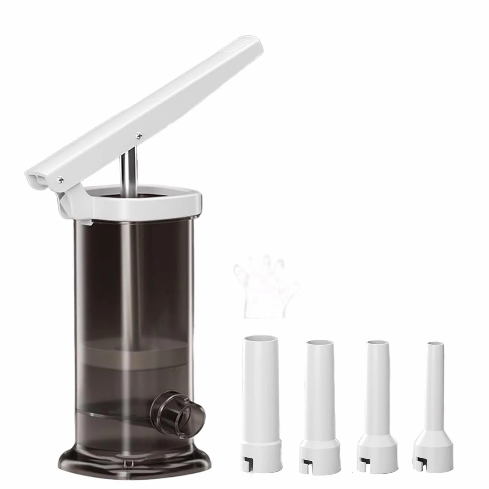 Manual Sausage Stuffer, Homemade Snag Maker, Meat Filling Machine, Large Capacity Easy to Use Sturdy Materials Ergonomic Handle for Home, 4.1x7 Inches