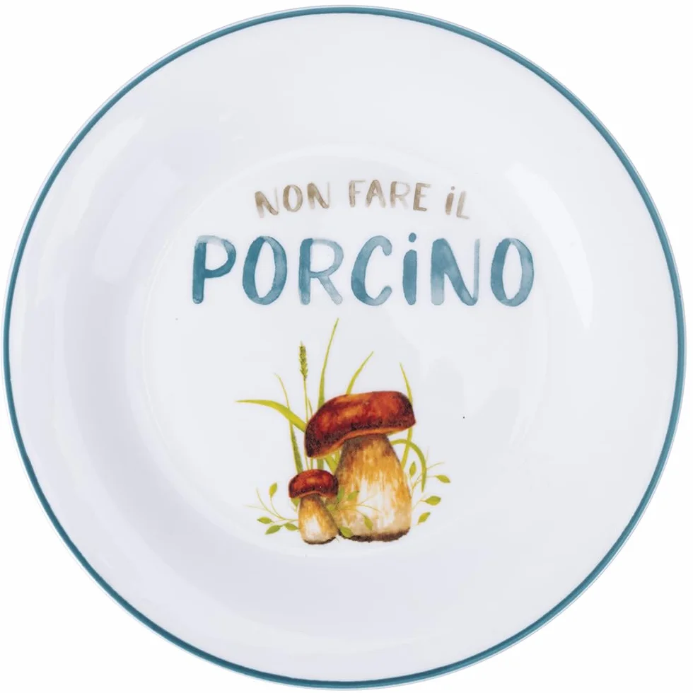 Zestaw 6 talerzy konturowych 19 cm, porcelana New Bone China, Le Travisate