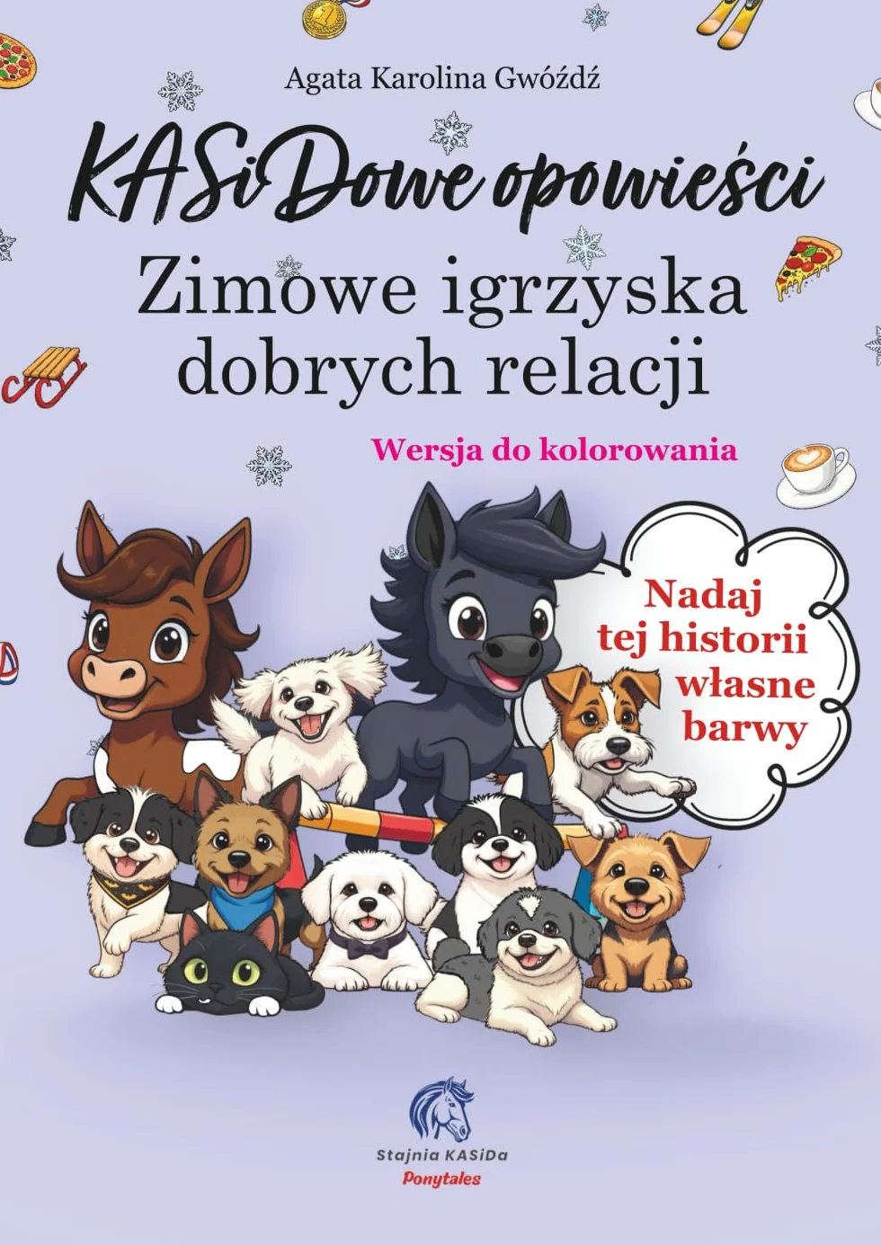 KASiDowe opowieści. Zimowe igrzyska dobrych relacji: Wersja do kolorowania