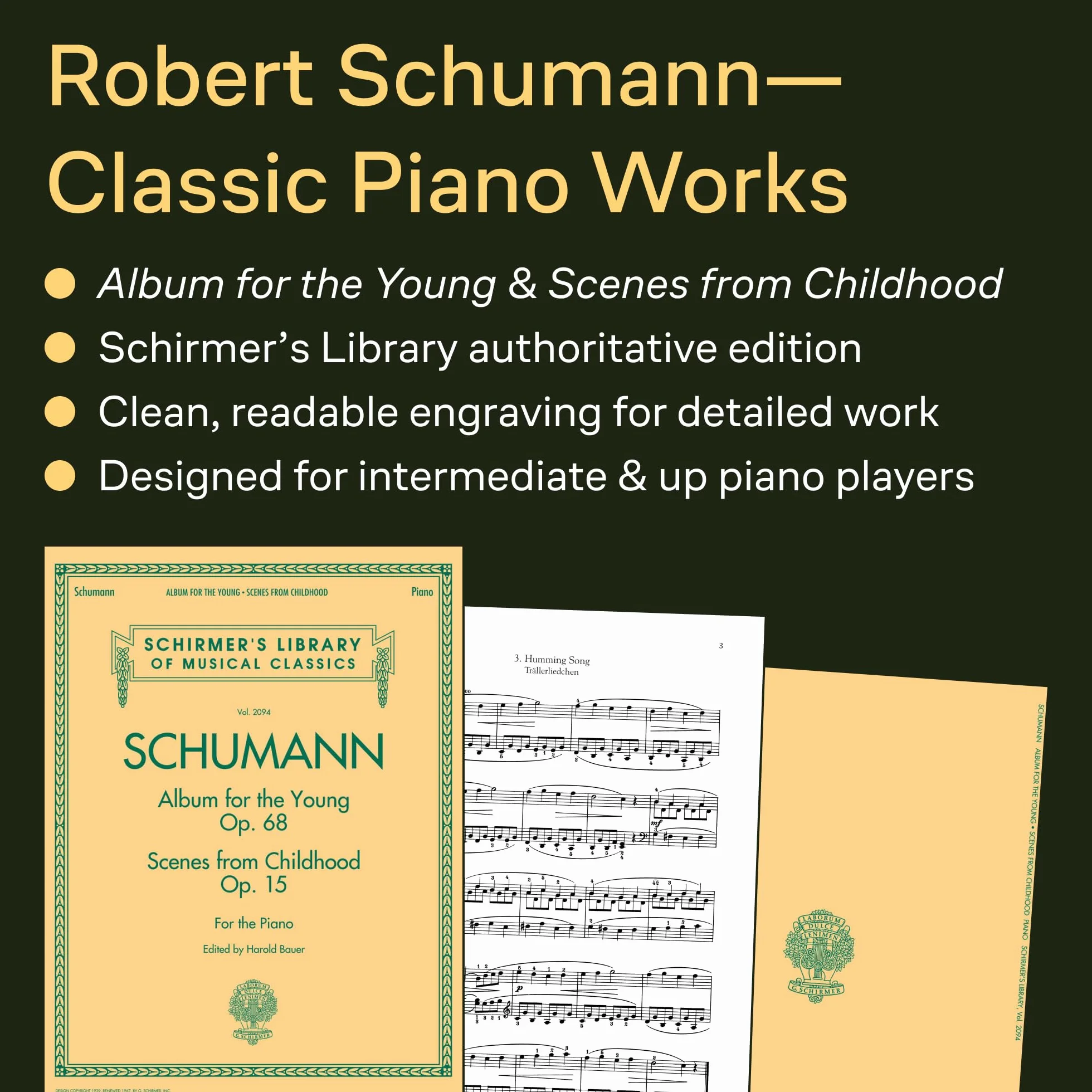 Robert schumann: album for the young op.68 / scenes from childhood op.15 piano: 2094