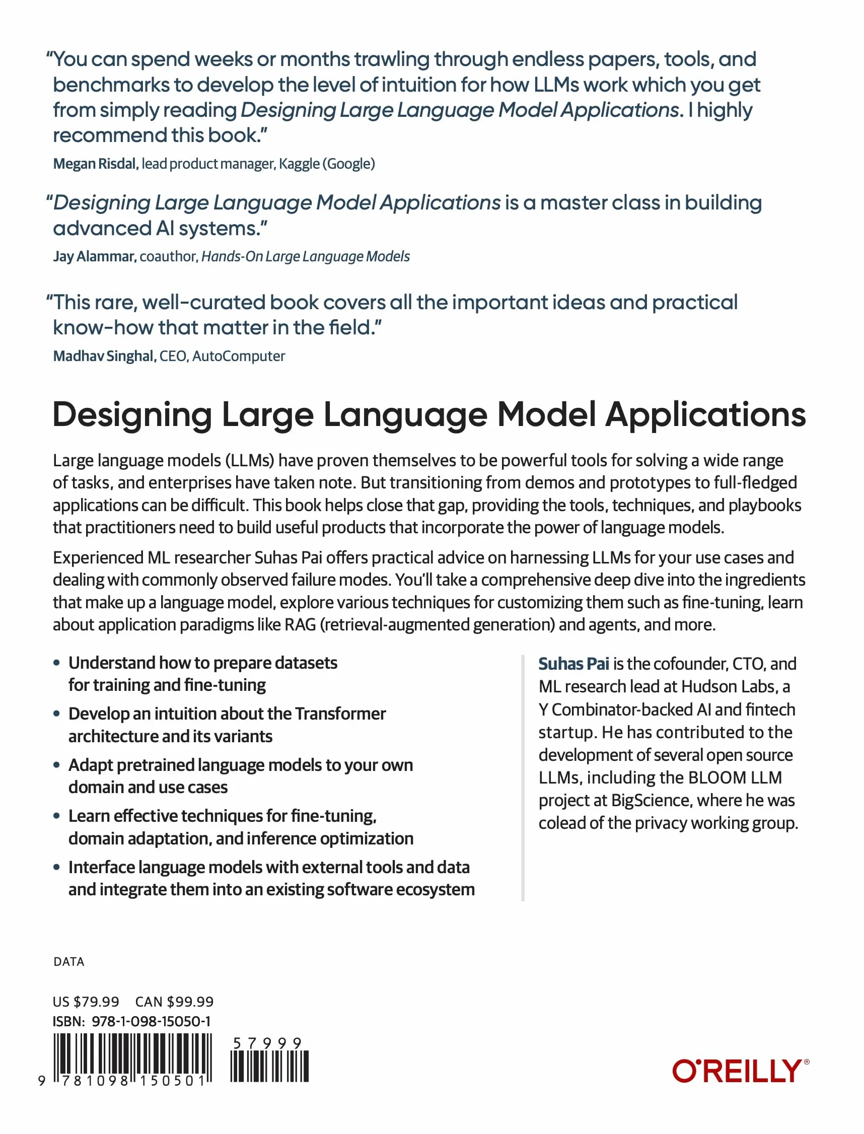 Designing Large Language Model Applications: A Holistic Approach to Llms