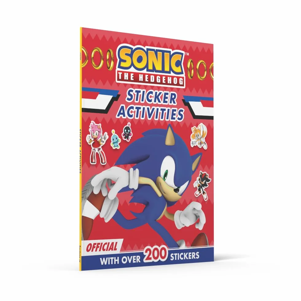 Sonic the Hedgehog Sticker Activities Book: Sticker-Filled Puzzles and Activities Perfect For All Sonic Fans. It Includes 6 Pages of Stickers.