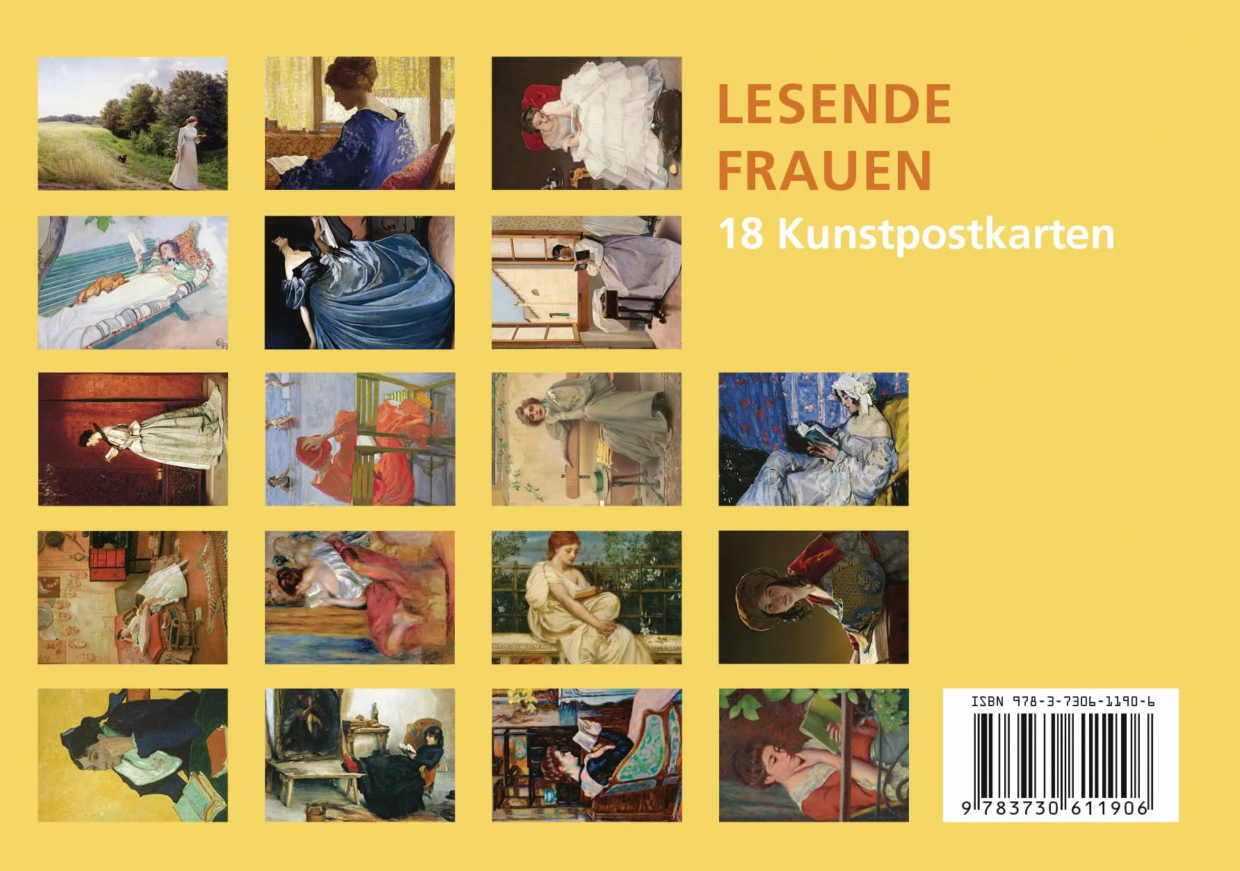 Postkarten-Set Lesende Frauen: 18 Kunstpostkarten: 36