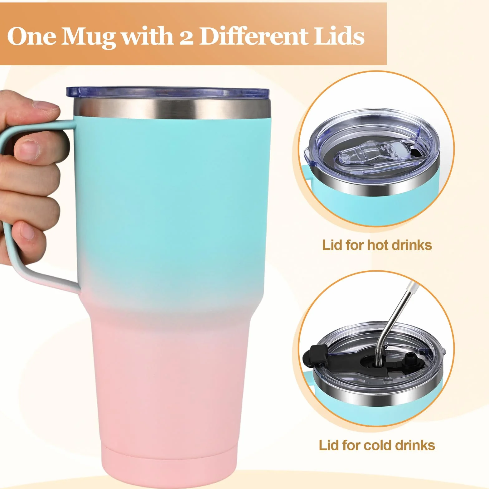 Livole kubek termiczny 900 ml ze stali nierdzewnej