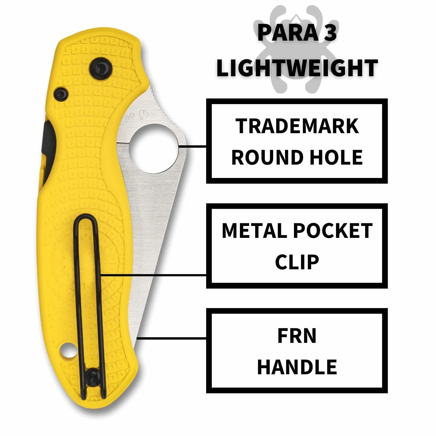 Spyderco - Para 3 Salt Yellow LWT