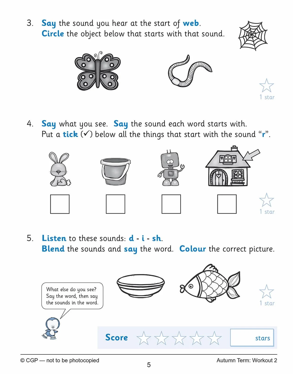Reception English Phonics 10-Minute Weekly Workouts