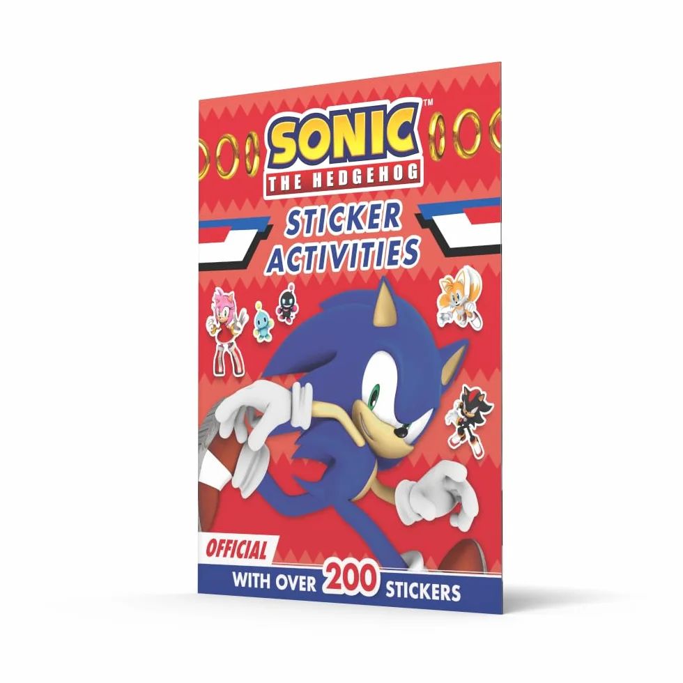 Sonic the Hedgehog Sticker Activities Book: Sticker-Filled Puzzles and Activities Perfect For All Sonic Fans. It Includes 6 Pages of Stickers.