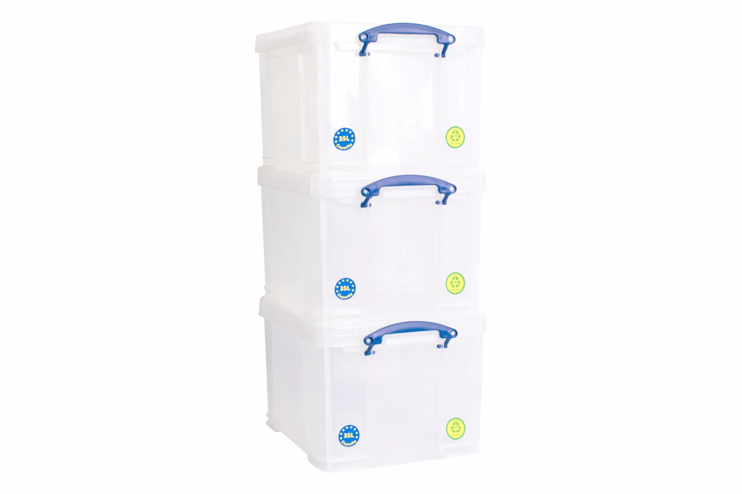 Really Useful 335CCB Plastikowe Pudło na Dokumenty, Przezroczysty, 35 L