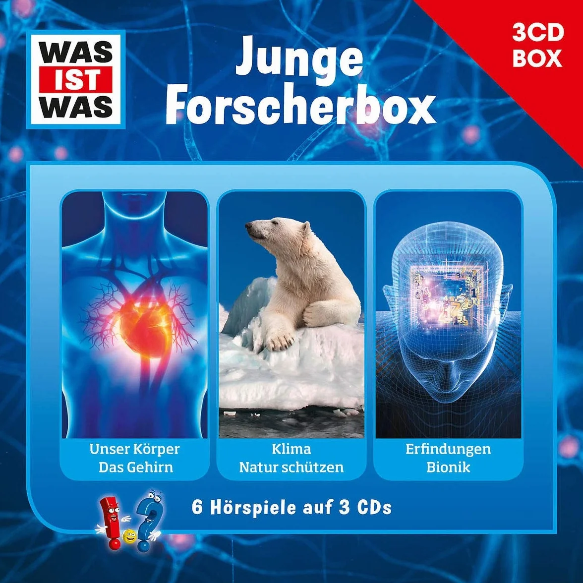 Was ist was Hörspielbox: Junge Forscher-Box: Unser Körper/ Das Gehirn, Klima/ Natur erforschen, Erfindungen/ Bionik