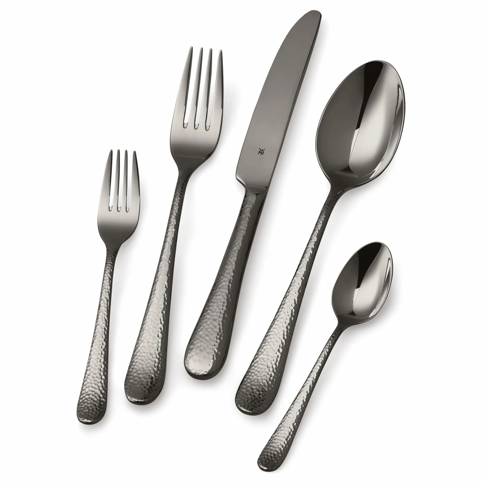 WMF Sitello Midnight Edition sztućce 30 sztuk, stal nierdzewna Cromargan, czarne błyszczące