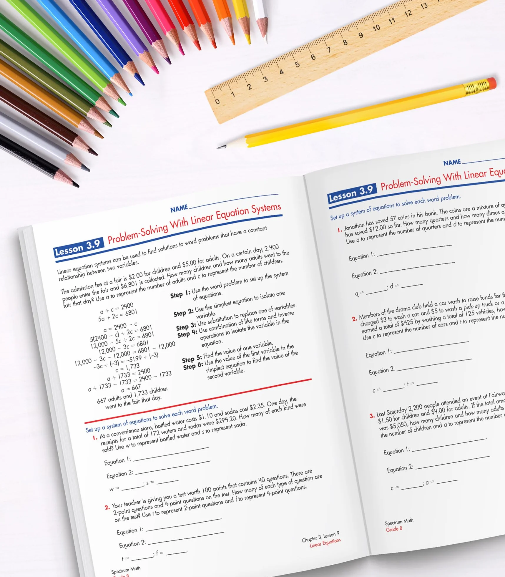 Spectrum Math Workbook, Grade 8: Volume 9