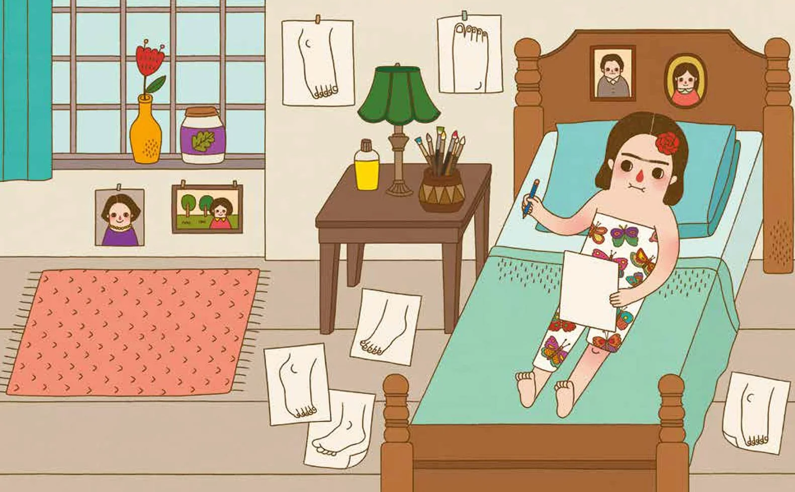 Frida Kahlo - Little People, BIG DREAMS. Mini (Deutsche Ausgabe): Pappbilderbuch mit abgerundeten Ecken für Kinder von 1 bis 3 Jahren