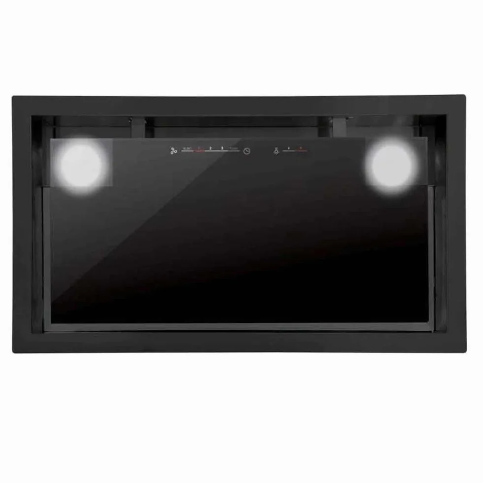GC DUAL 45 BK - Okap kuchenny - do zabudowy - silnik o mocy 280 W - klasa energetyczna A - 4 poziomy wyciągu - dotykowy panel sterowania - wykończenie stal nierdzewna - Cata