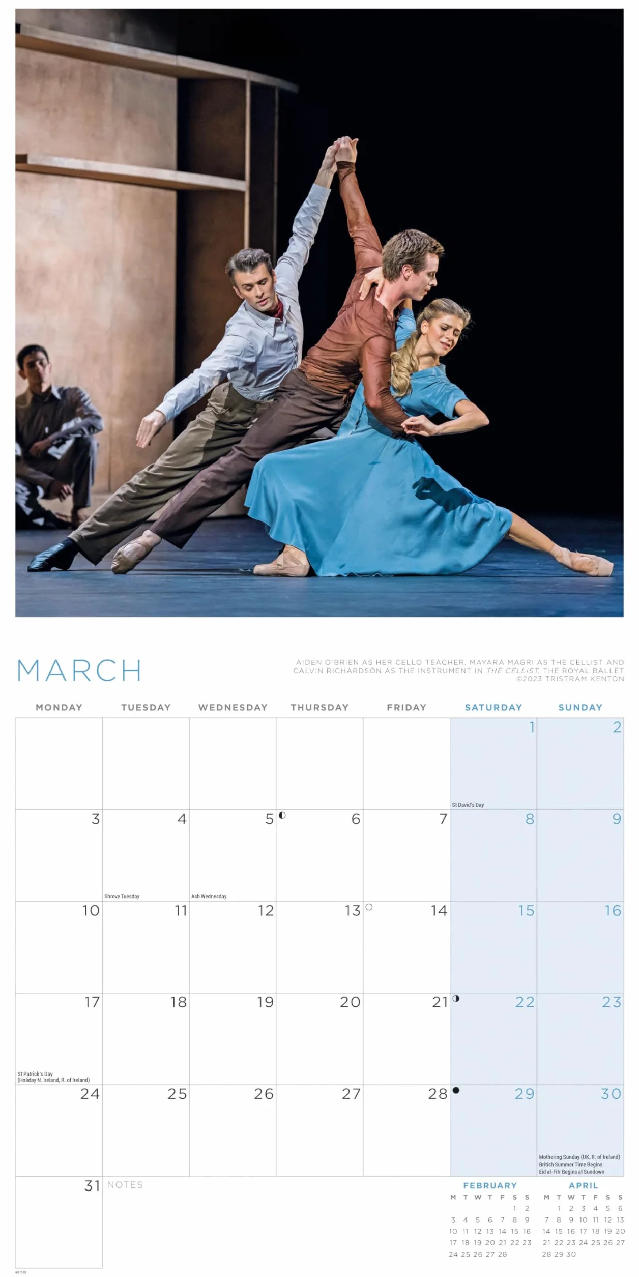 Royal Ballet – Königliches Ballett 2025 – Wand-Kalender: Original Carousel-Kalender [Mehrsprachig] [Kalender]