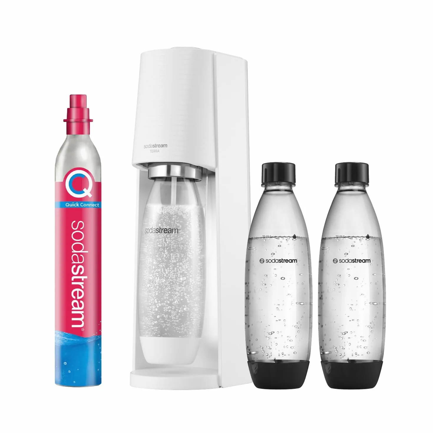 sodastream TERRA Promopack Saturator, Biały, 44 cm