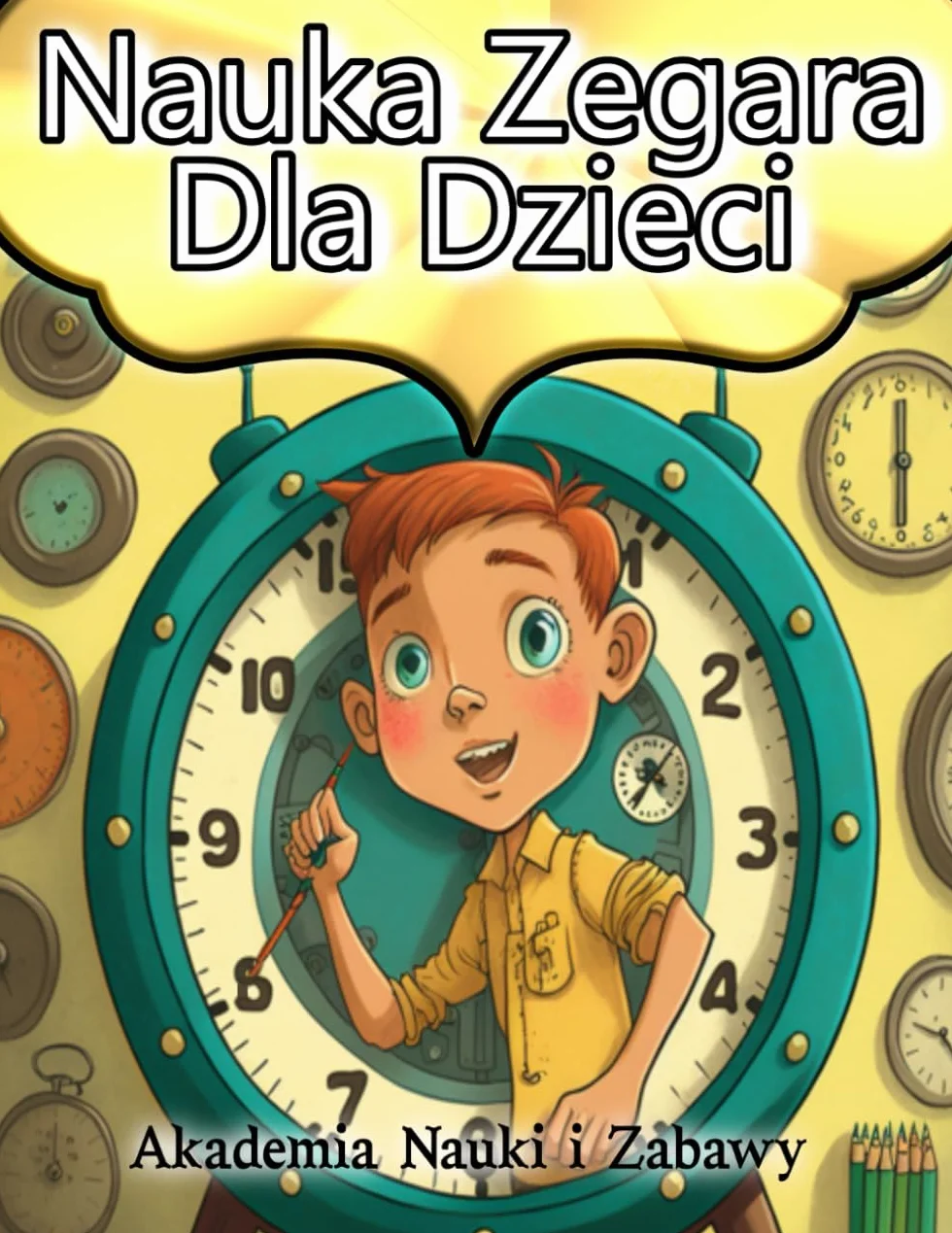 Nauka Zegara Dla Dzieci Zegarek Ścienny i Cyfrowy do Nauki Czasu