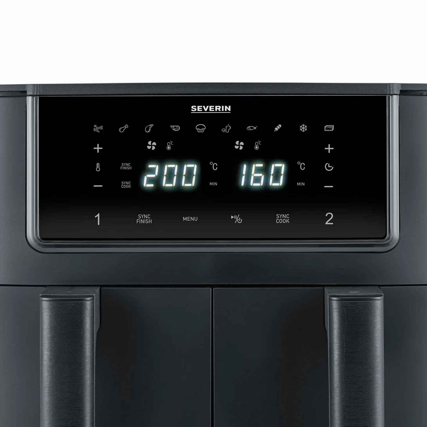 Severin Frytkownica na gorące powietrze Dual Zone 2 x 4 l 2600 W 10 programów