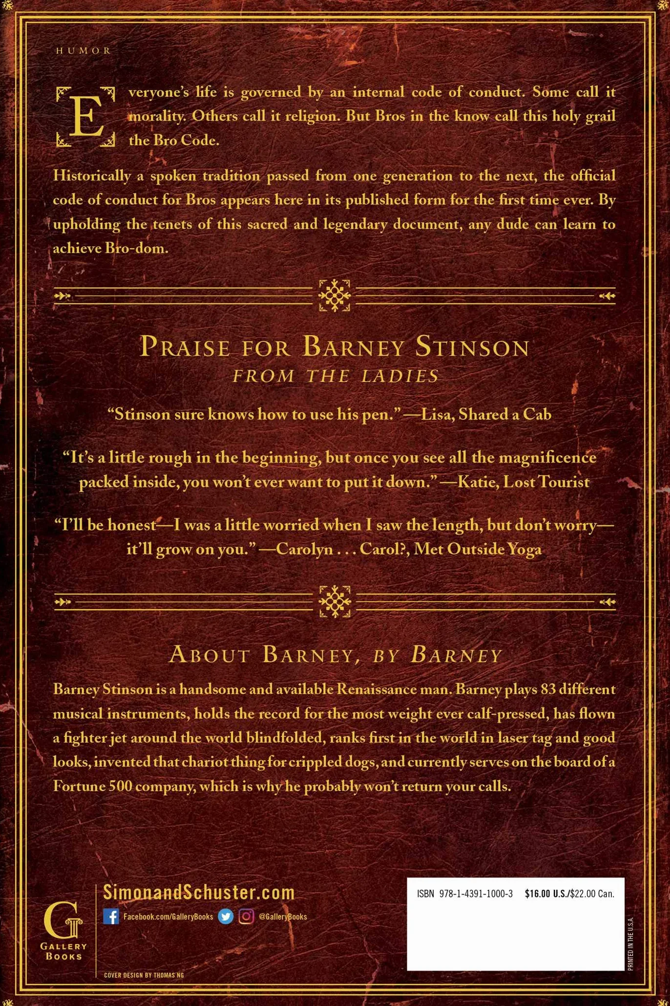 The Bro Code: Barney Stinson