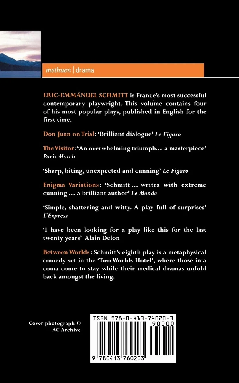 Schmitt Plays: 1: Don Juan on Trial, the Visitor, Enigma Variations, Between Worlds: v. 1