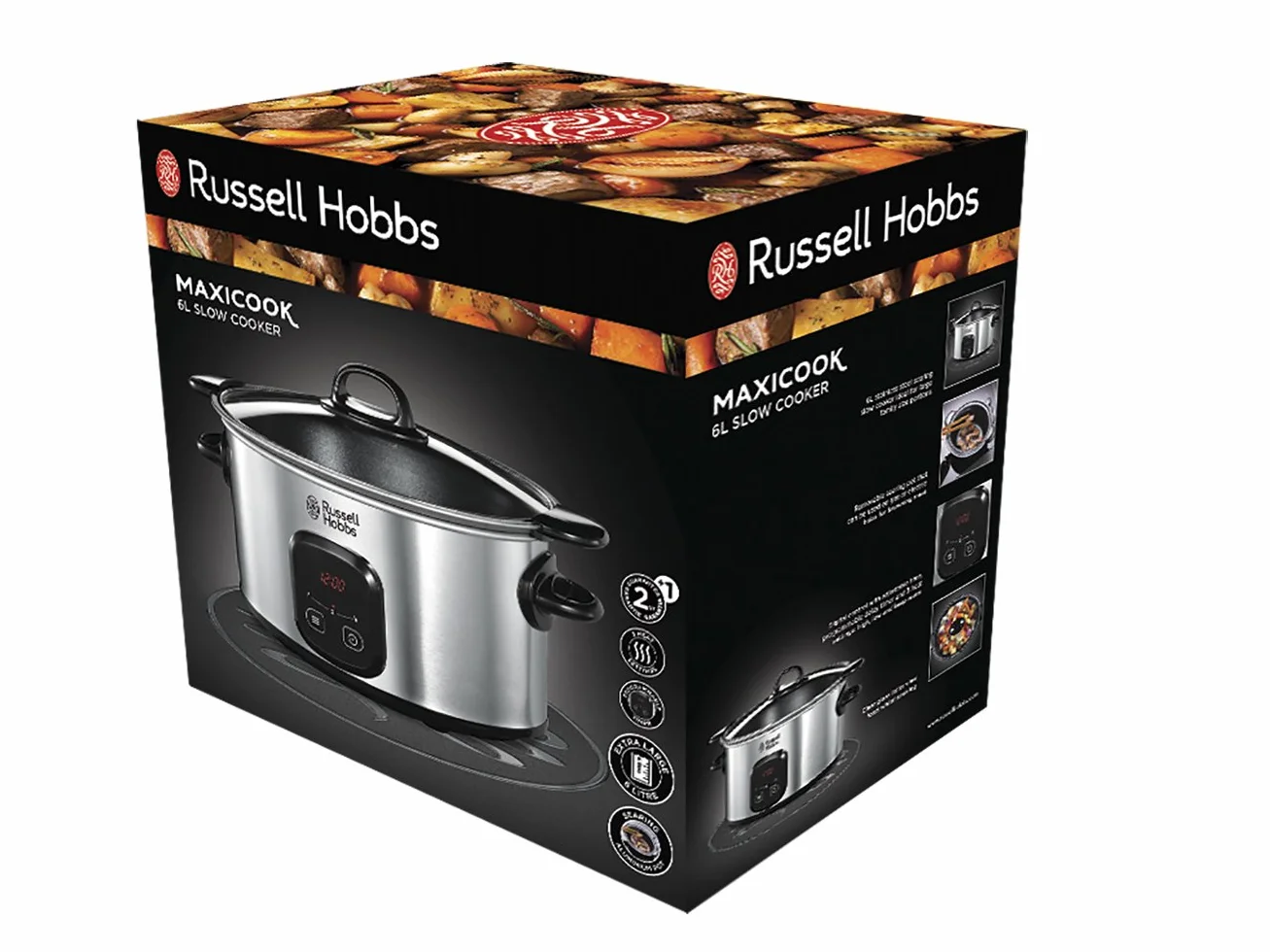 Russell Hobbs Wolnowar Maxi Cook 22750-56 6l 200W Cyfrowy Ekran Timer