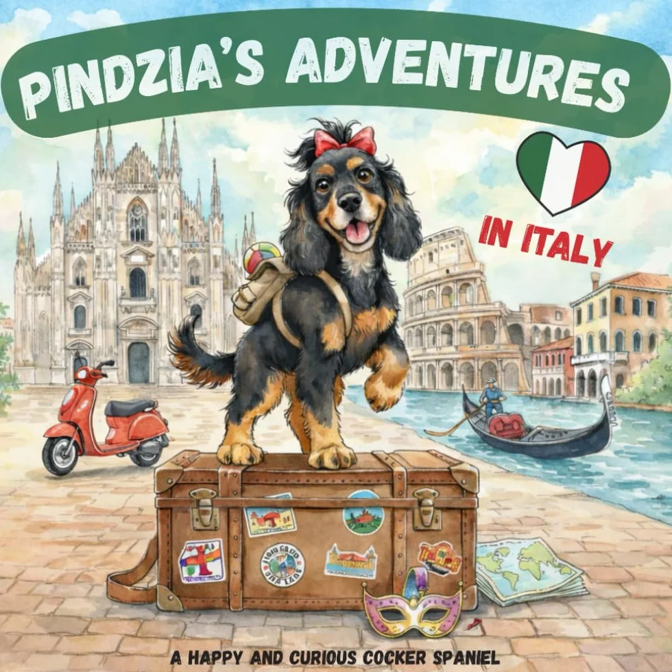Pindzia’s Adventures: A Trip to Italy: A happy and curious cocker spaniel