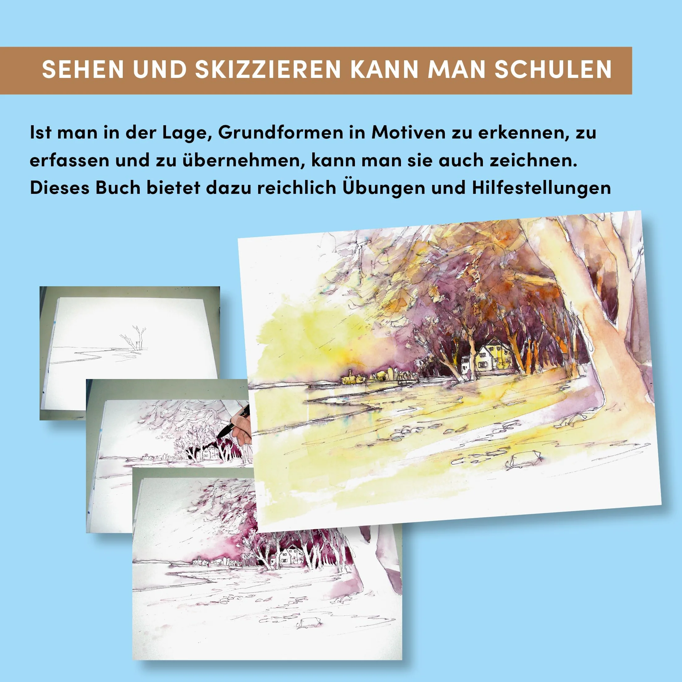 Richtig Sehen & locker Skizzieren: Praxisnah perspektivisch Zeichnen lernen. Mit Motivsucher