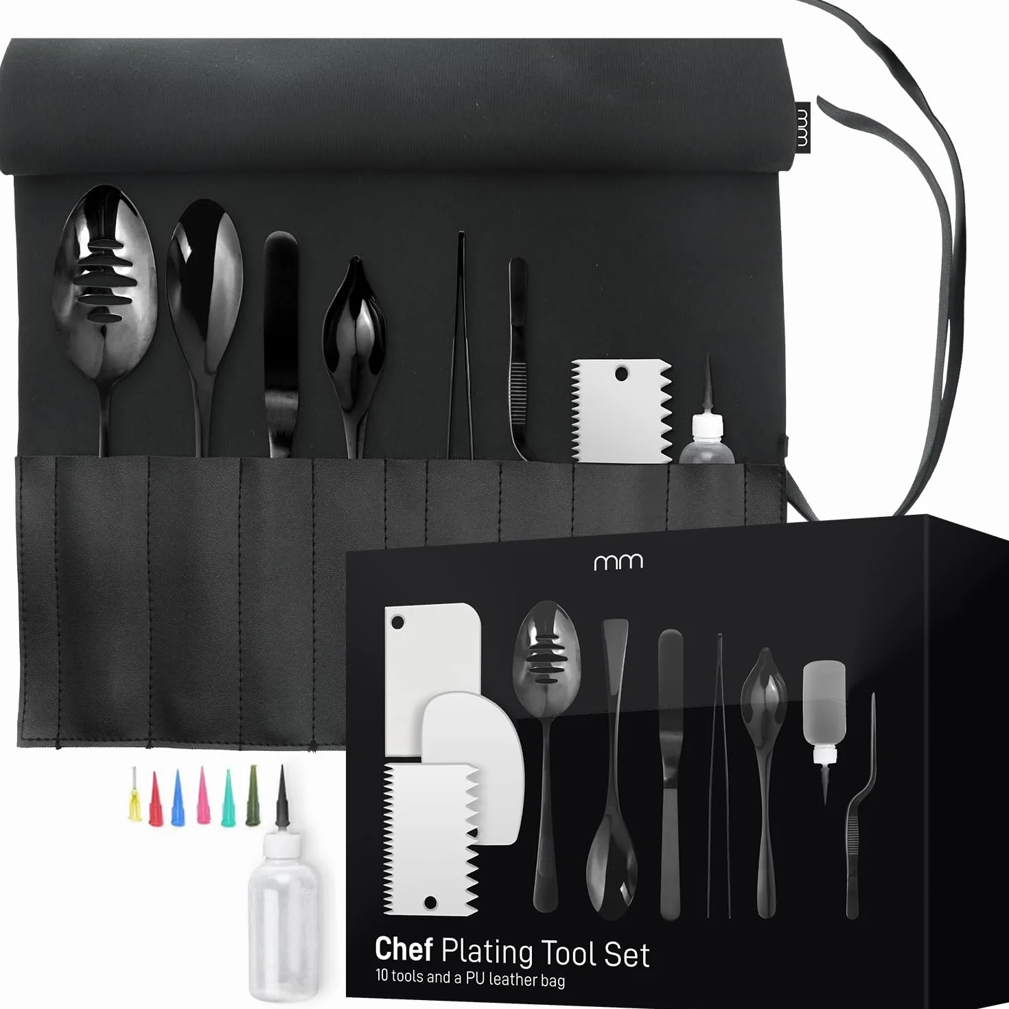 Mikamax 8-Częściowy Zestaw Do Platerowania Chef's Plating Tool Set Wyposażenie Kuchenne
