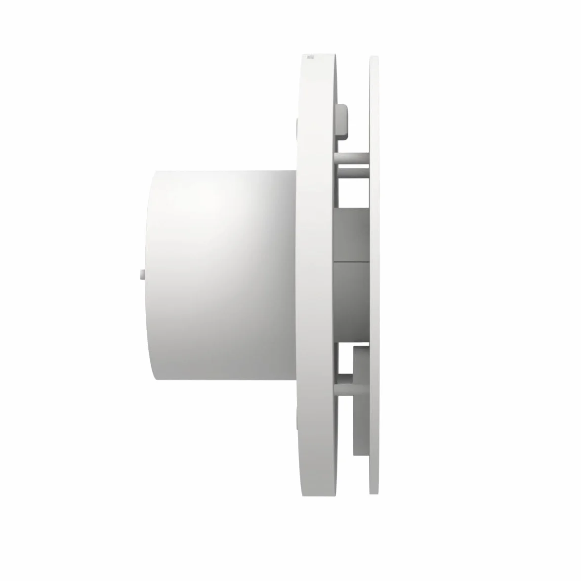 Aspirator ścienny z zasysaniem osiowym WIFI serii "Ario W" z czujnikiem wilgotności i zegarem - 100% MADE IN ITALY (Średnica 100 Biały)