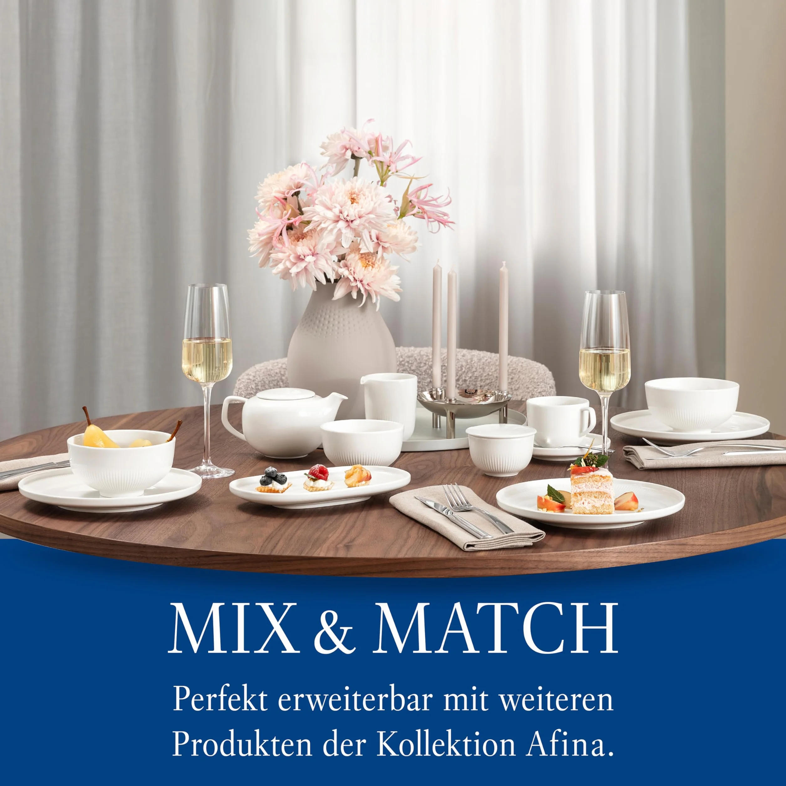 Villeroy & Boch - Afina mlecznik/sosjerka, dzbanuszek do mleka, śmietany i sosów, można myć w zmywarce, można używać w kuchence mikrofalowej, porcelana Premium Made in Germany, biały