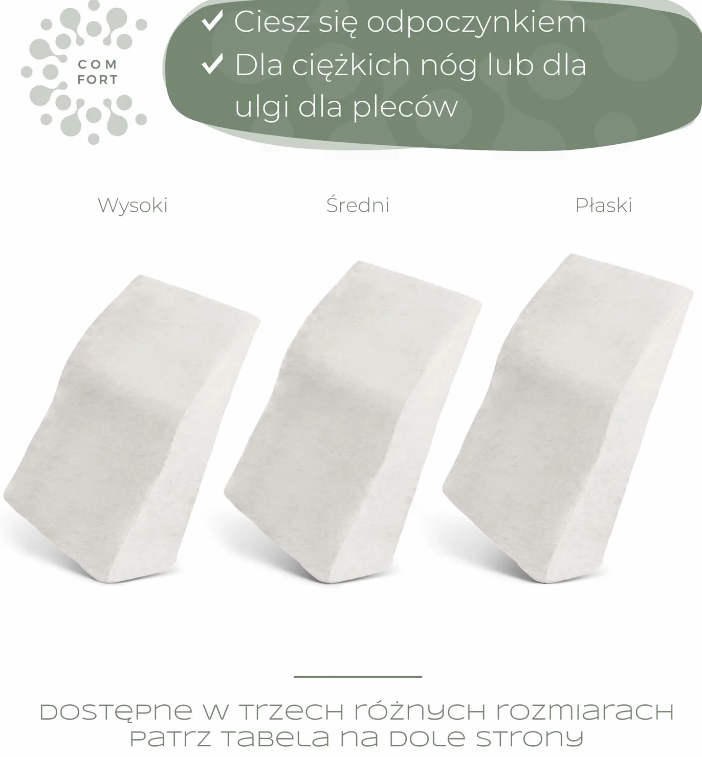 Well B4 Poduszka na nogi z żylakami – klin ergonomiczny oddychający