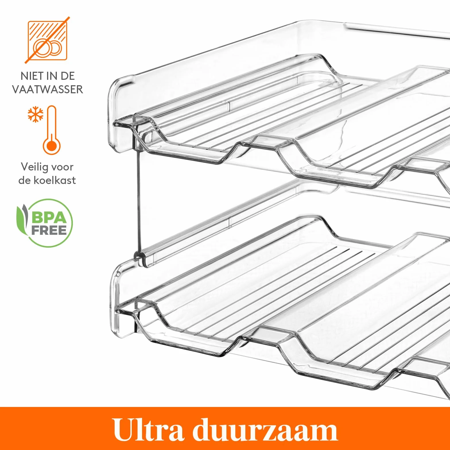Lifewit Uchwyt na butelki z tworzywa sztucznego 2 sztuki