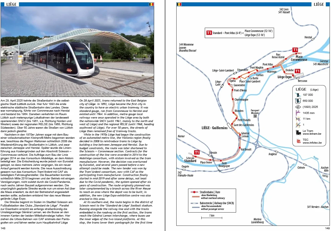 Tram Atlas Westeuropa/Western Europe: Benelux + Britische Inseln