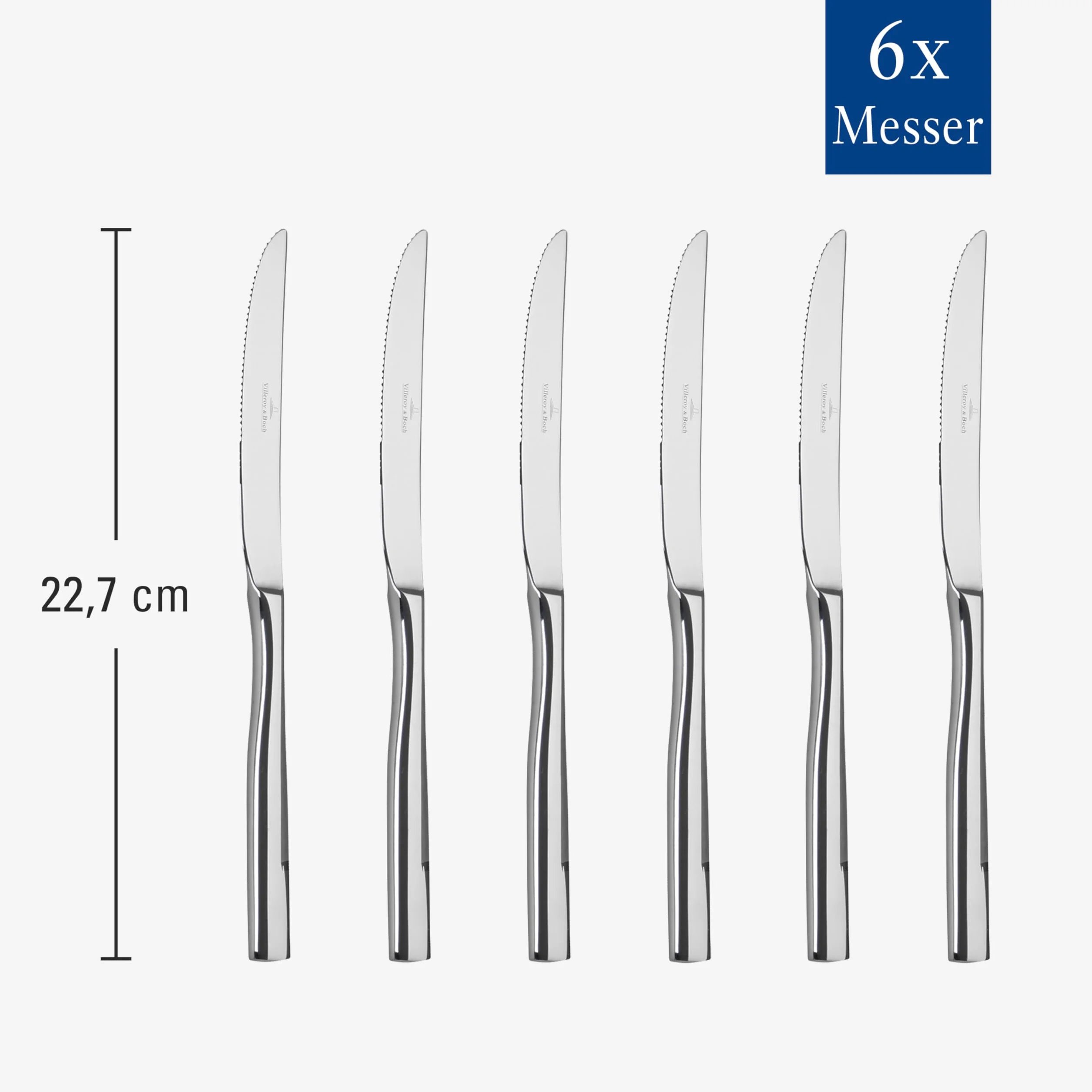 Villeroy & Boch Piemont 225 mm 6-częściowy zestaw noży do steków