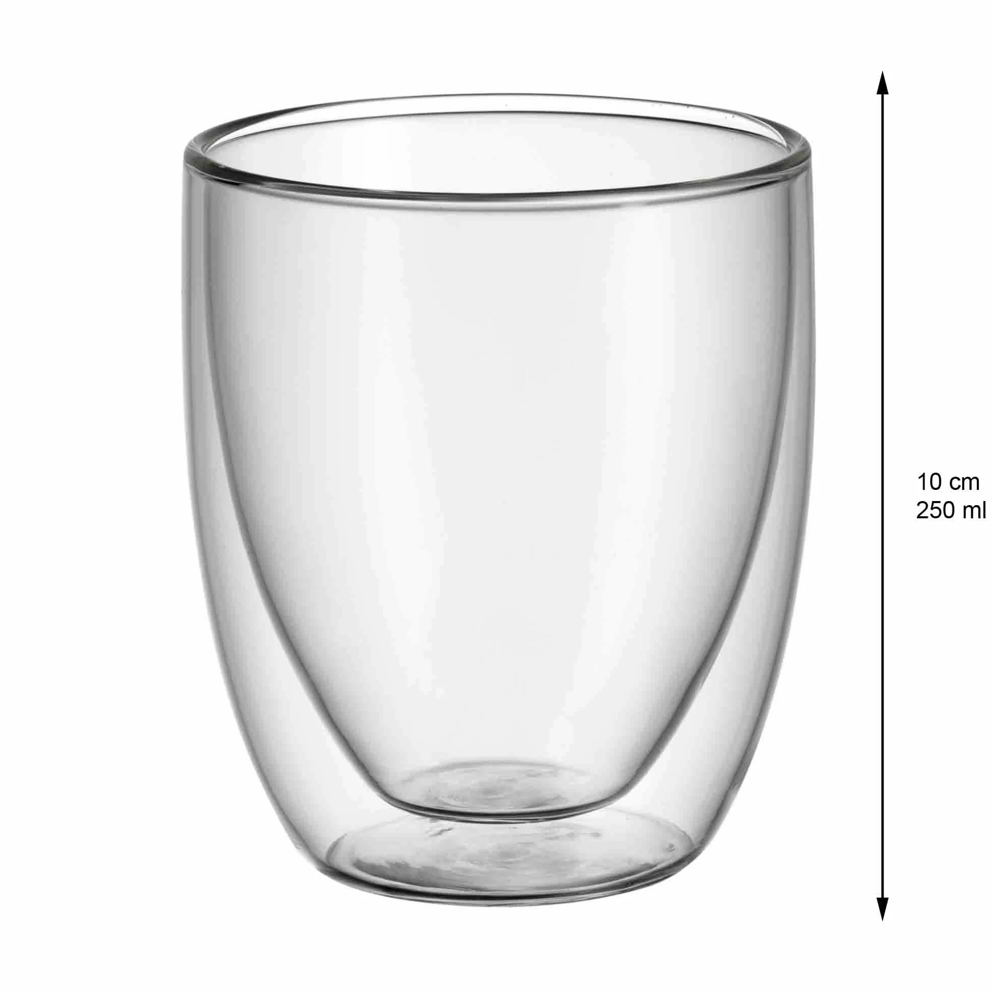 Wmf Kult Zestaw Szklanek do Cappuccino, Kryształ, Przezroczysty, 2 x 250 ml