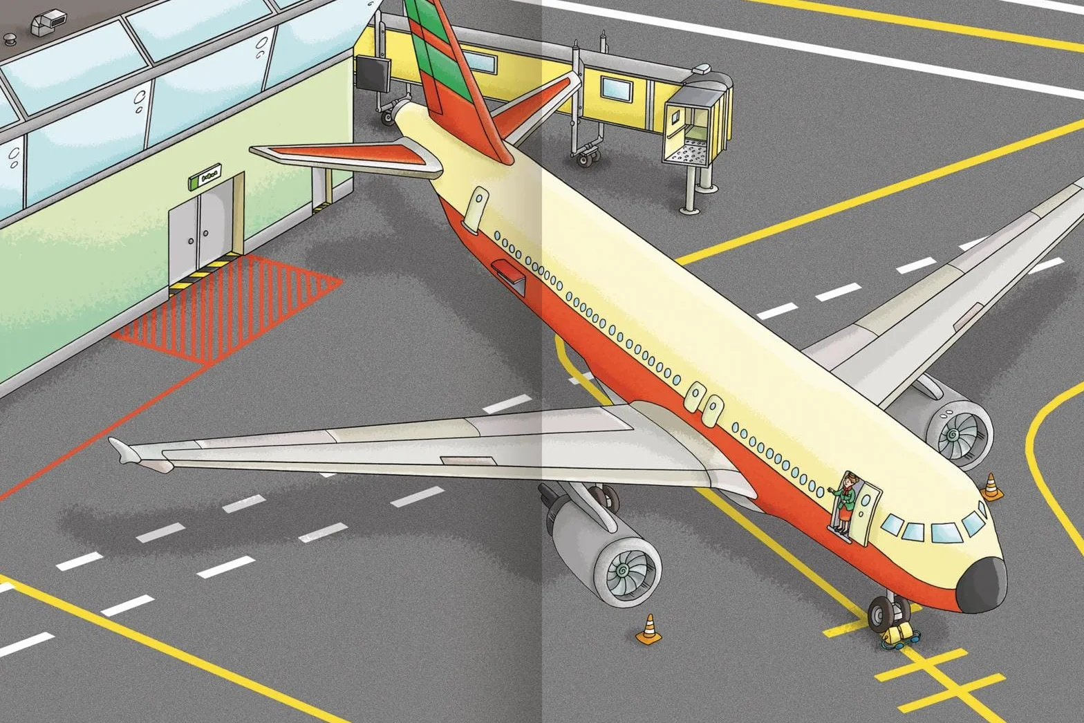 Erstes Stickern - Flughafen: Über 250 Sticker