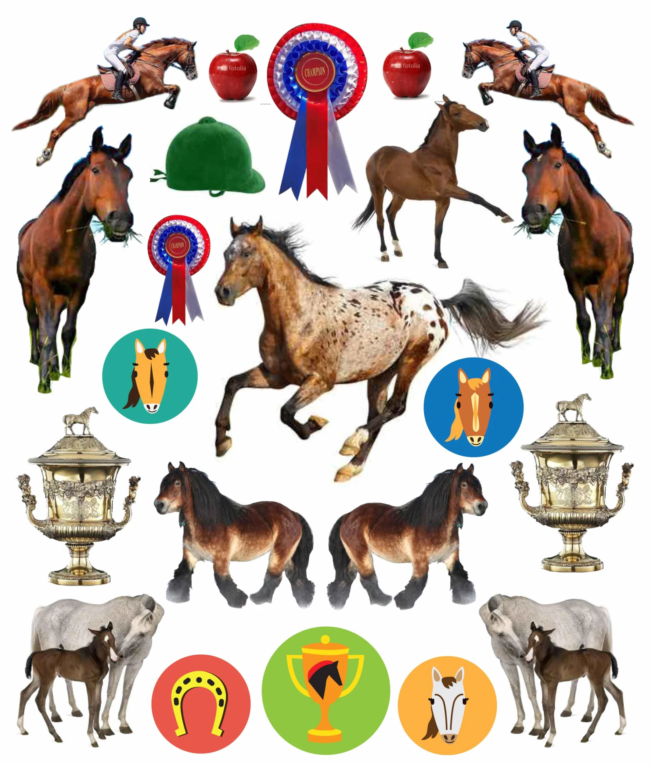 Eyelike Stickers: Horses: 400 reusable stickers