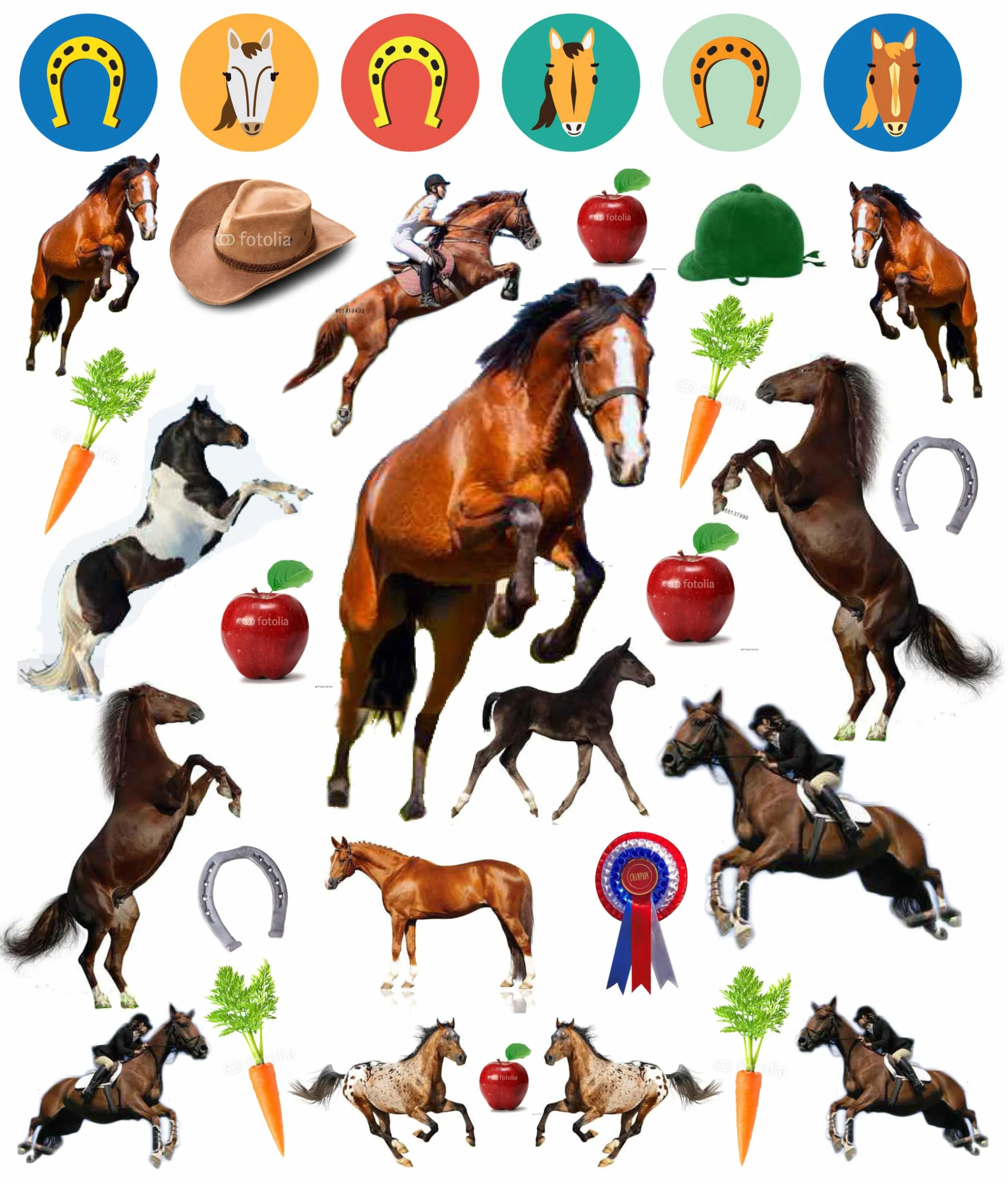 Eyelike Stickers: Horses: 400 reusable stickers