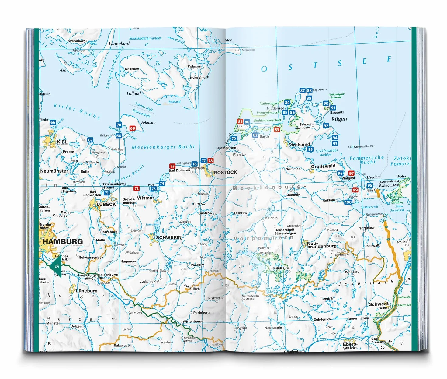 KOMPASS Wanderlust Deutsche Küste: 100 Traumpfade für Flachlandentdecker und Küstenwanderer, GPX-Daten zum Download: 1604