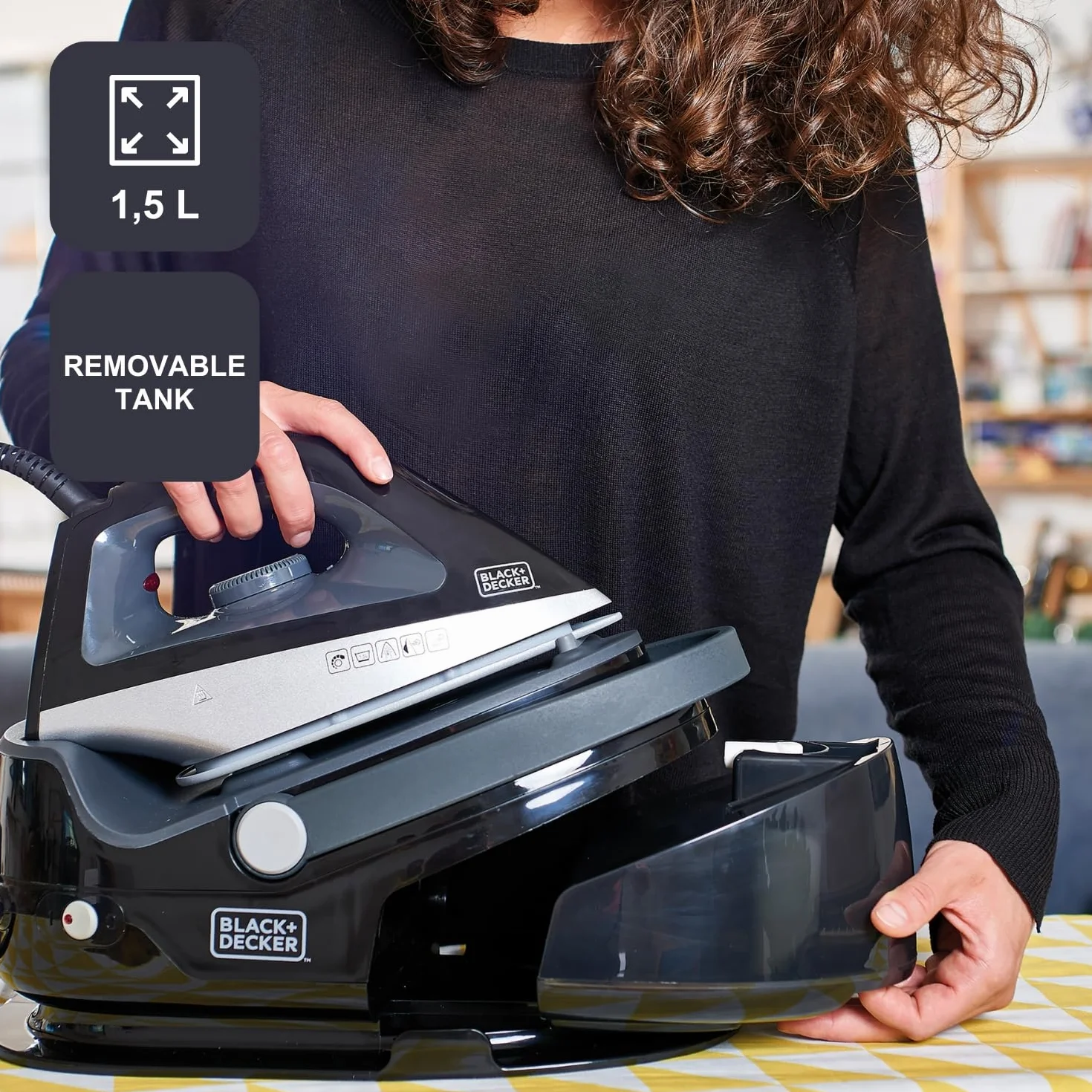 BLACK+DECKER BXSS22000E żelazko parowe 2200 W szare
