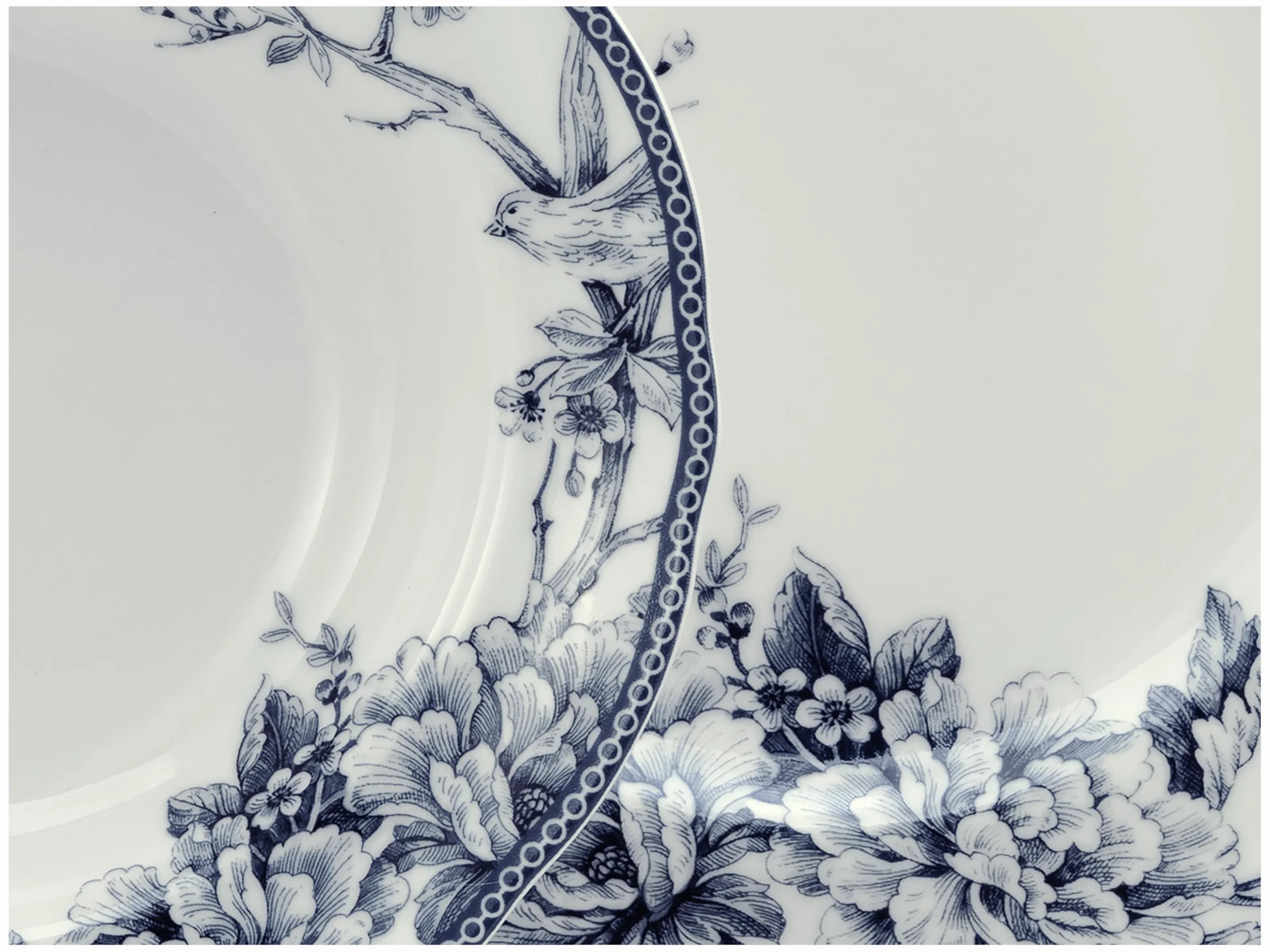 Creatable, 24772, seria Adelaide Blau, 20-częściowy serwis obiadowy dla 4 osób, komplet naczyń z porcelany, odporny na zmywarkę i kuchenkę mikrofalową, wysokiej jakości produkcja